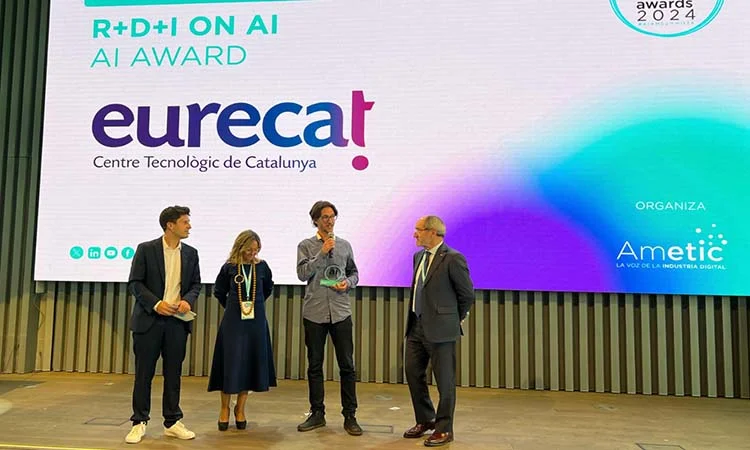 Eurecat, premiat per un programari d’intel·ligència artificial