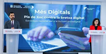 El programa Més Digitals dedicarà 22 milions d’euros a evitar la desigualtat tecnològica a Catalunya